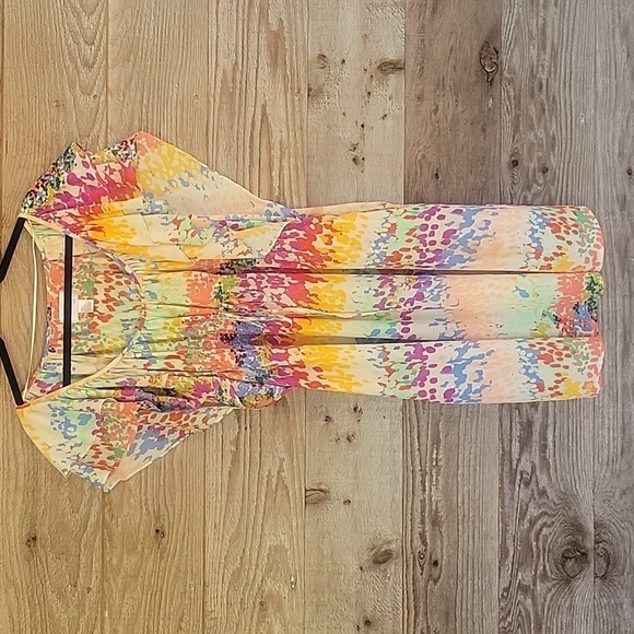 H&M The Garden Collection Watercolor Floral Dress Size 10